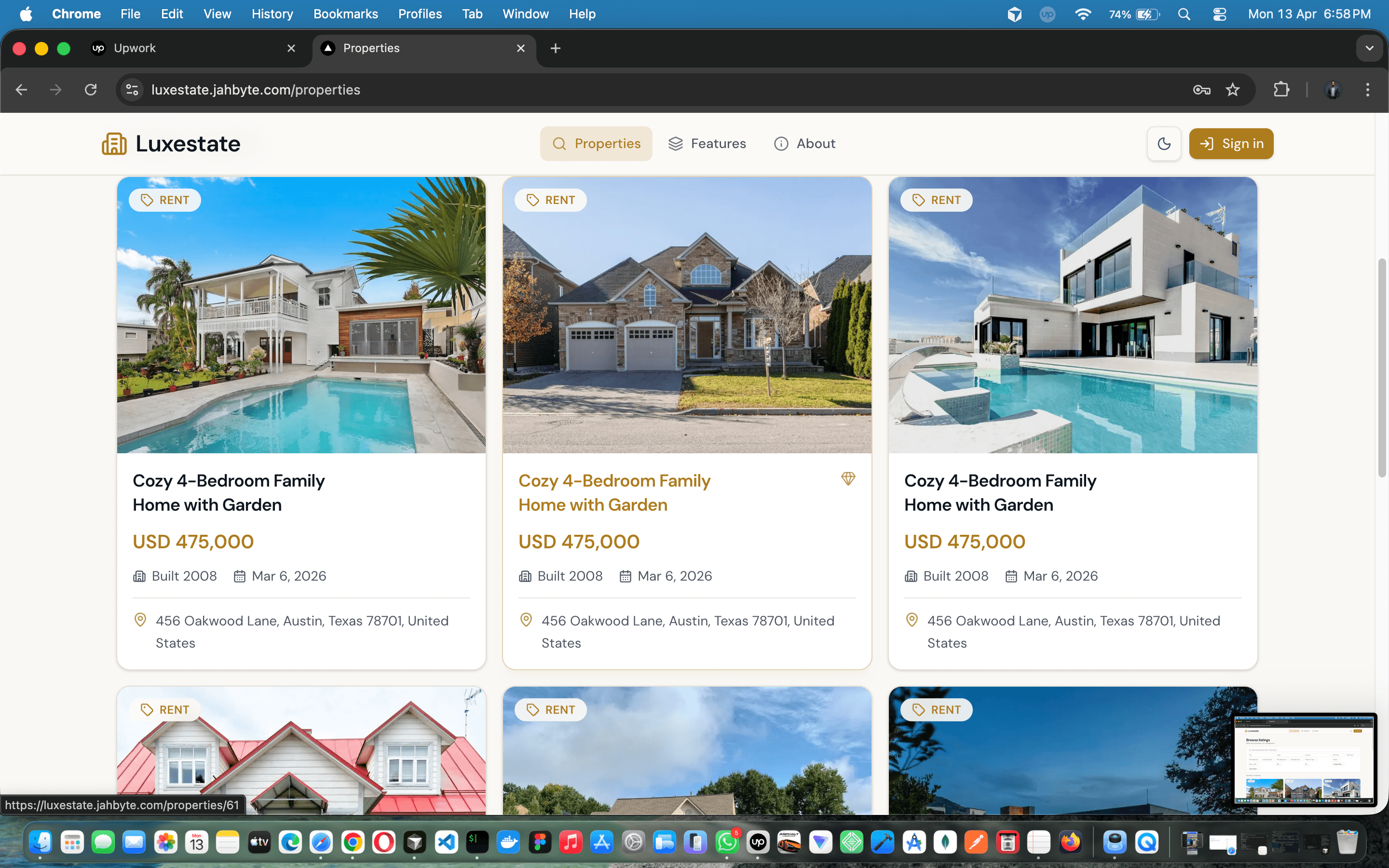 Luxestate — Modern real estate platform for listings, chat, and subscriptions — screenshot 6 of 18