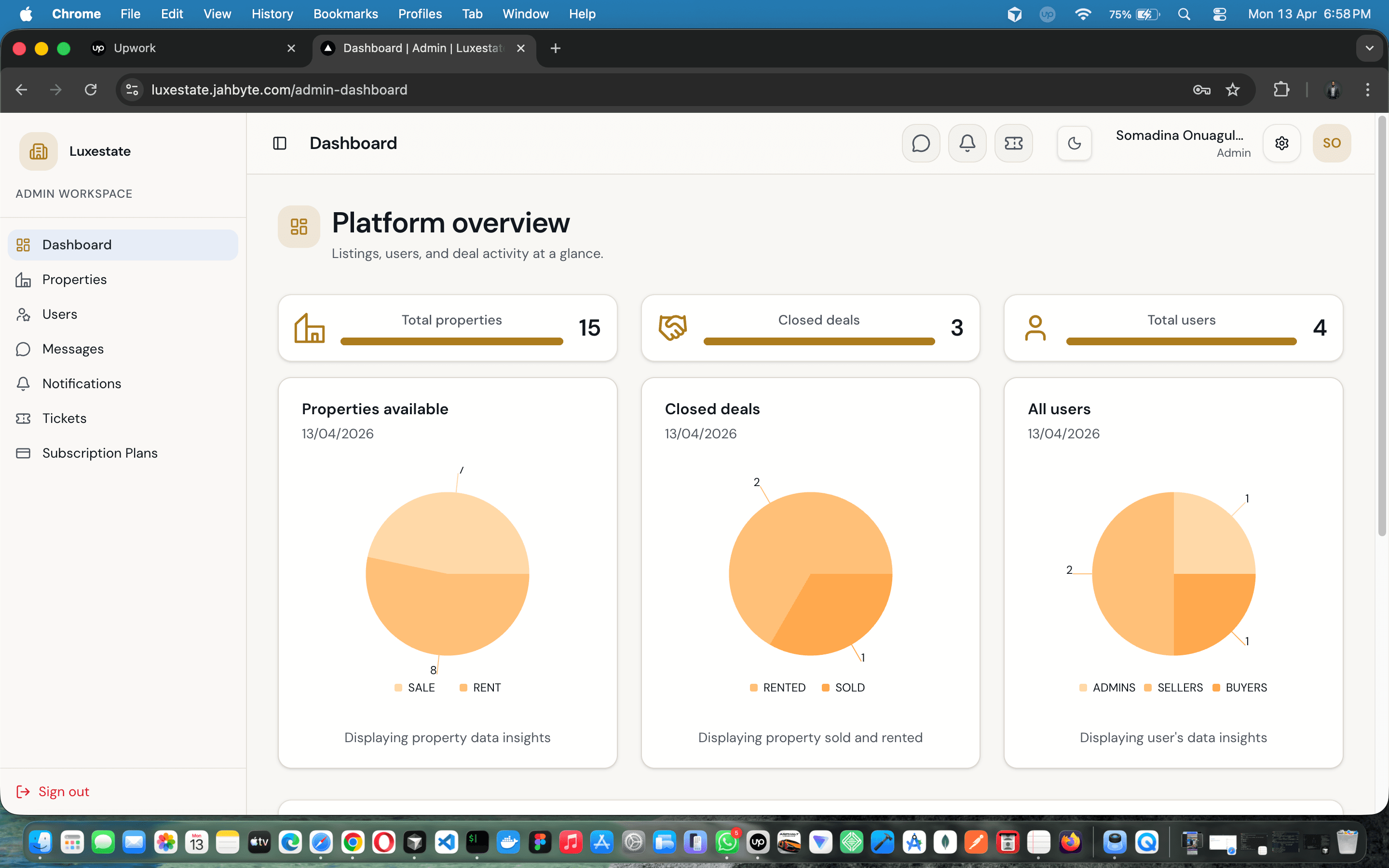 Luxestate — Modern real estate platform for listings, chat, and subscriptions — screenshot 7 of 18