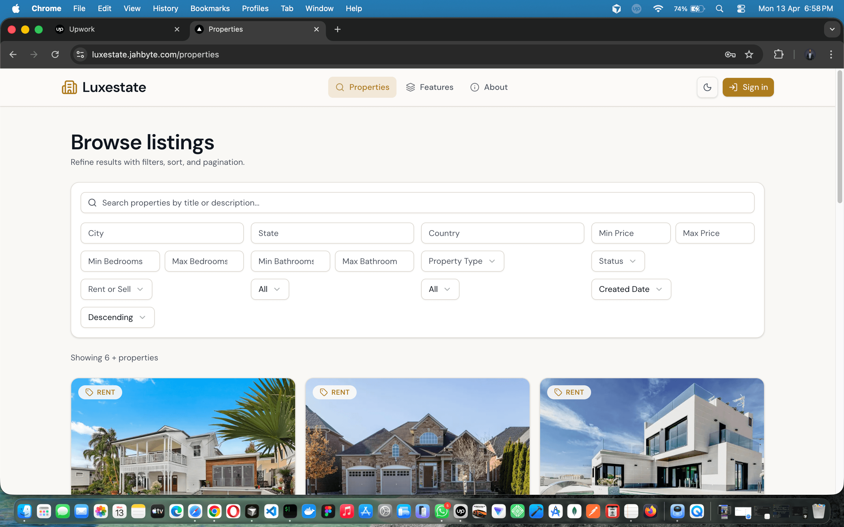 Luxestate — Modern real estate platform for listings, chat, and subscriptions — screenshot 5 of 18