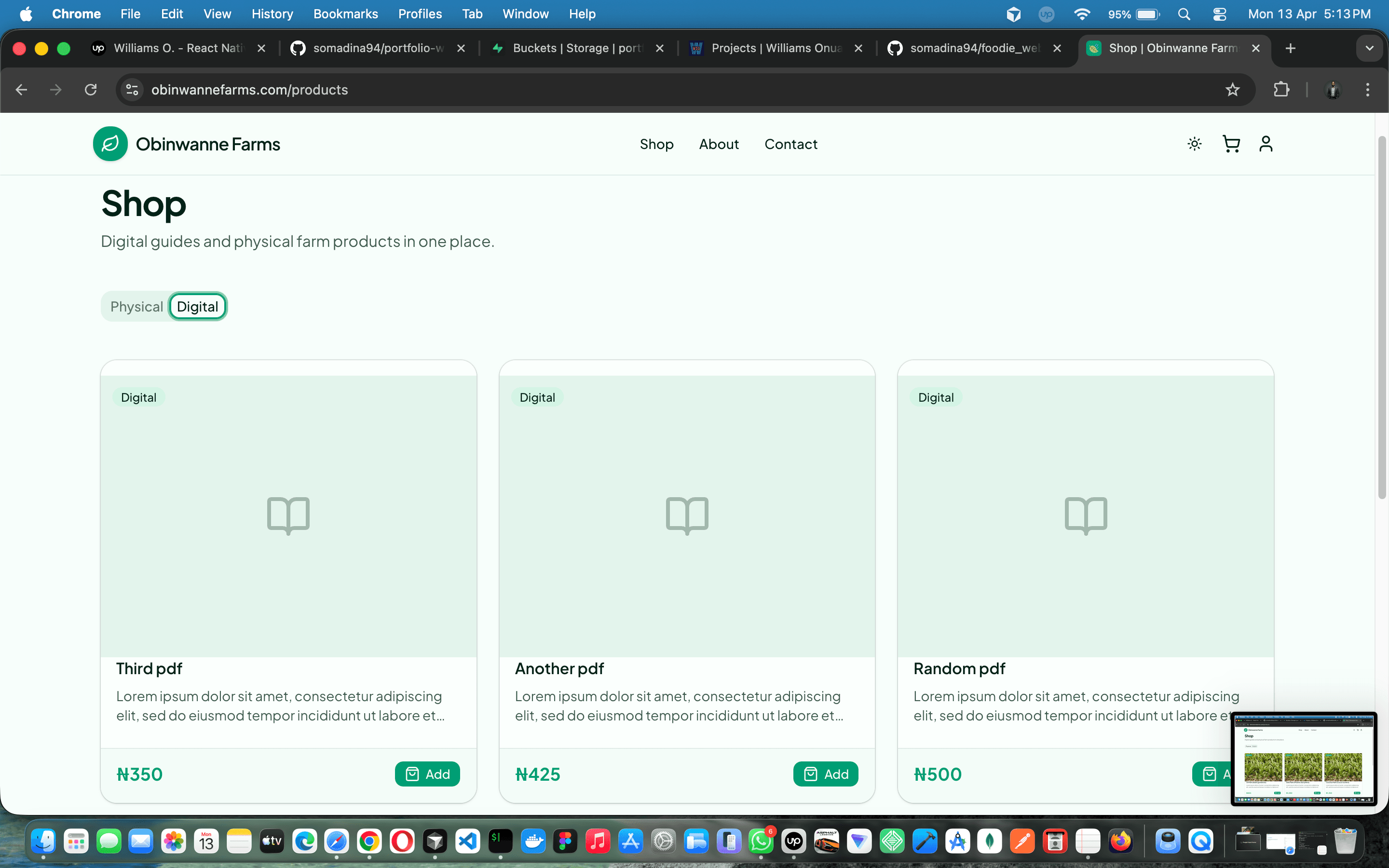 Obinwanne Farms — full-stack farm e-commerce with Paystack, admin ops & branded email — screenshot 16 of 19
