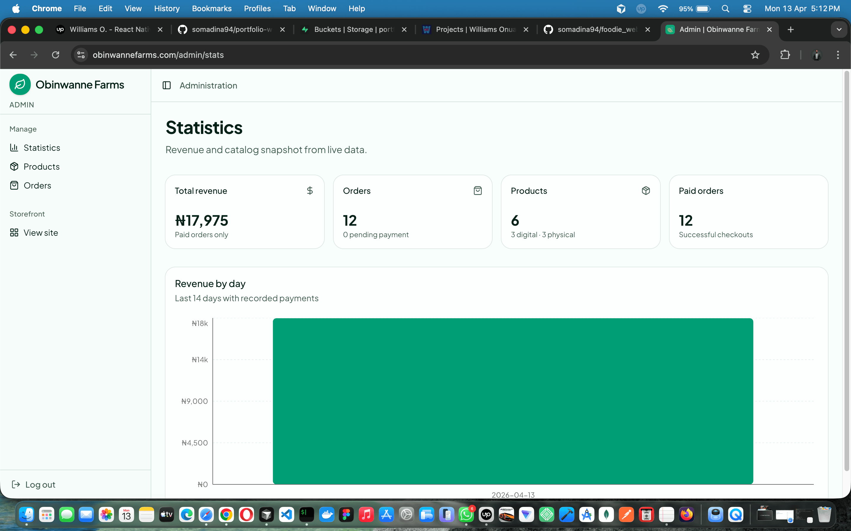 Obinwanne Farms — full-stack farm e-commerce with Paystack, admin ops & branded email — screenshot 8 of 19