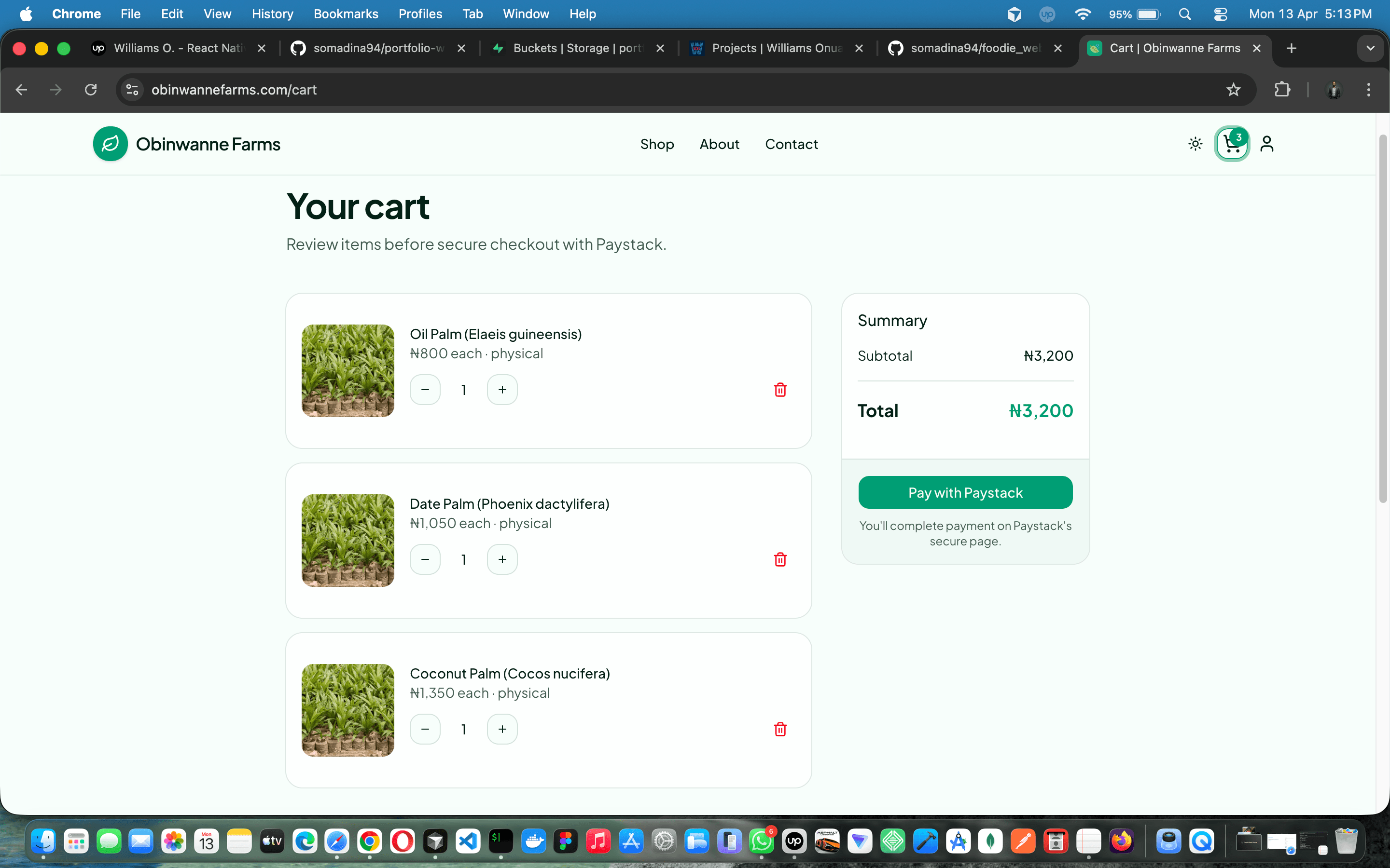 Obinwanne Farms — full-stack farm e-commerce with Paystack, admin ops & branded email — screenshot 19 of 19
